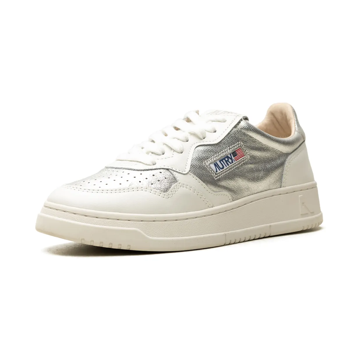 Autry Medalist Low “White/Silver” (AULW-GB01) (3)