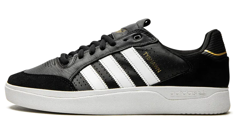 adidas Tyshawn Low Core Black / Cloud White / Gold Metallic (GW4891)