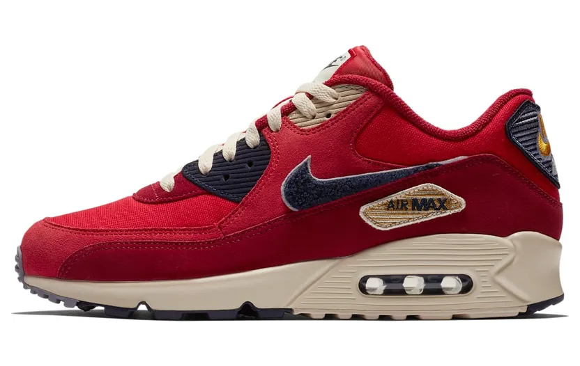 Nike Air Max 90 Varsity Pack “University Red / Blackened Blue / Red Crush / Provence Purple” (858954-600)