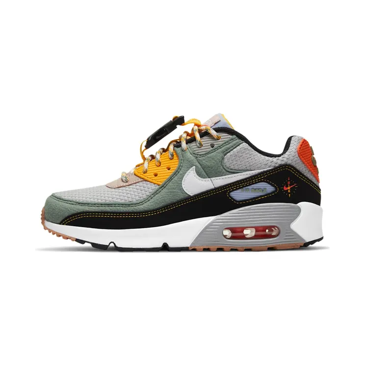 Nike Air Max 90 GS ‘Swoosh Compass’ Spiral Sage/Black/University Gold/White (DC2529-300)