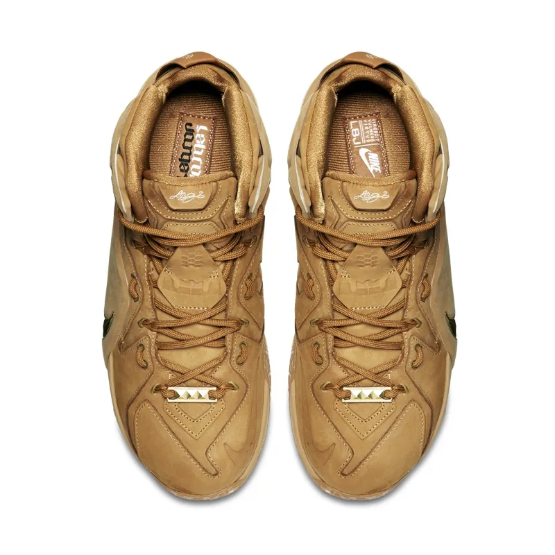 Nike LeBron 12 EXT Wheat Wheat/Metallic Gold (744287-700)