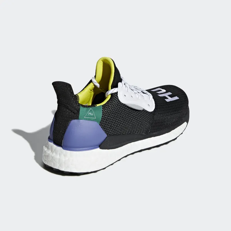 adidas Solar Hu Glide Pharrell Core Black (W) Core Black/Cloud White/Bright Cyan (CG6736)