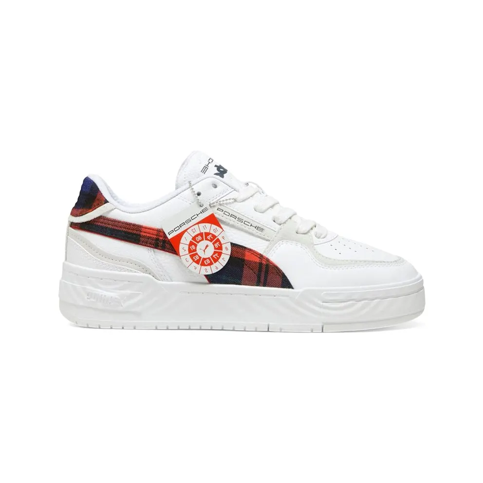 Puma CA Pro Porsche Legacy Tartan Formstrip White Redmazing (308418-01)