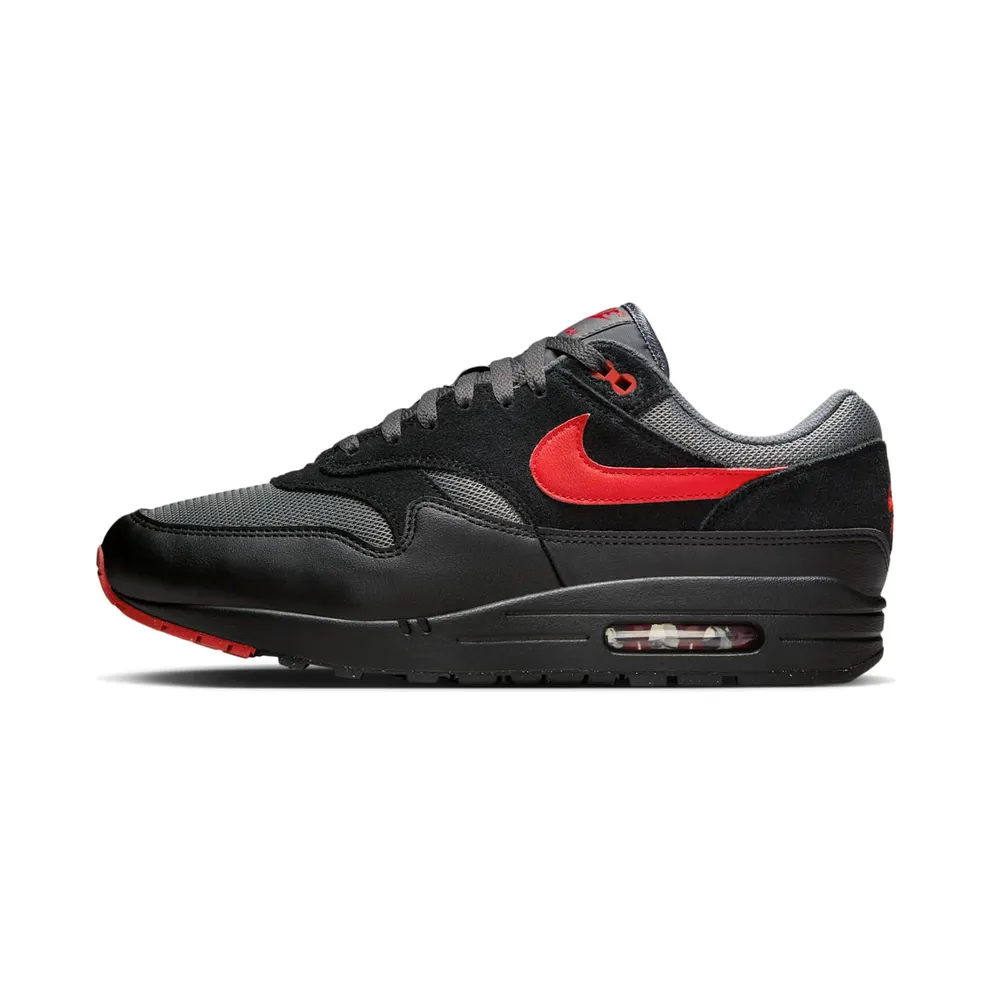 Nike Air Max 1 Essential (black / university red / iron grey) – FZ5808-008