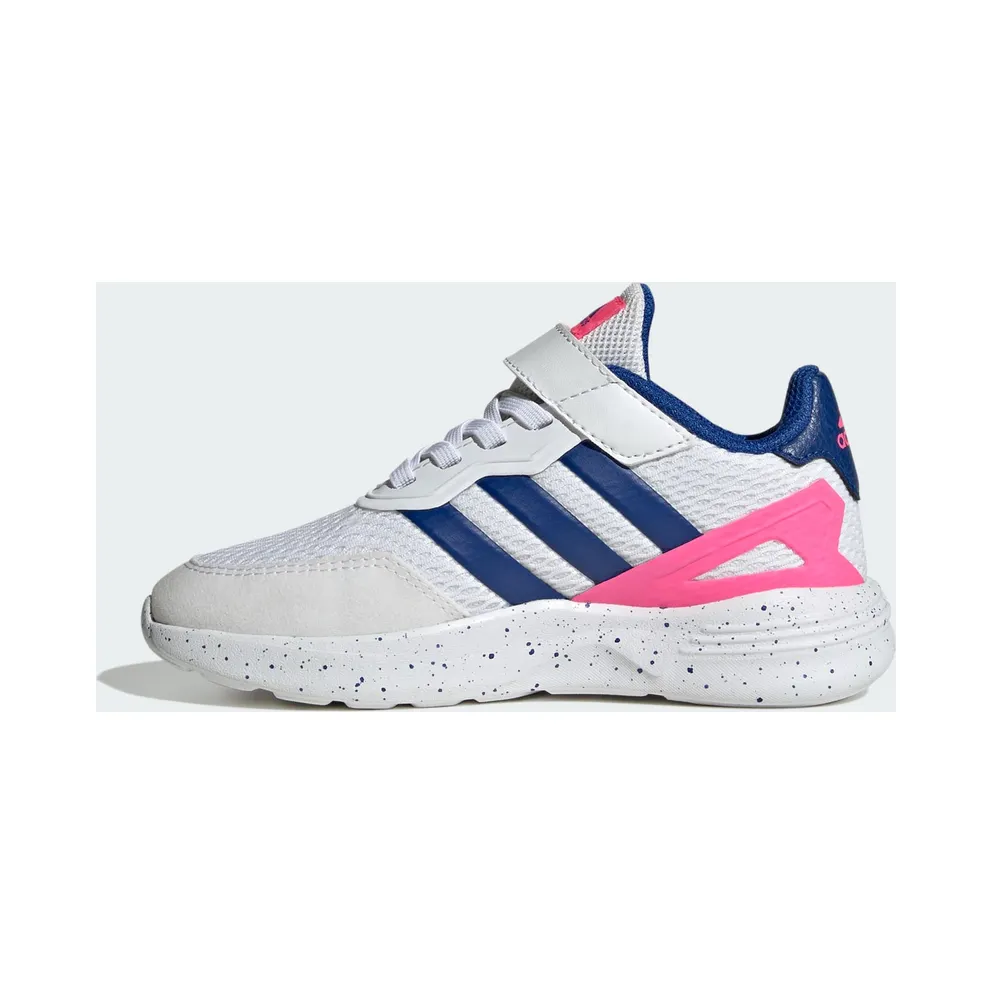 Adidas Nebzed Elastic Lace Top Strap Cloud White / Royal Blue / Lucid Pink (IG7250)