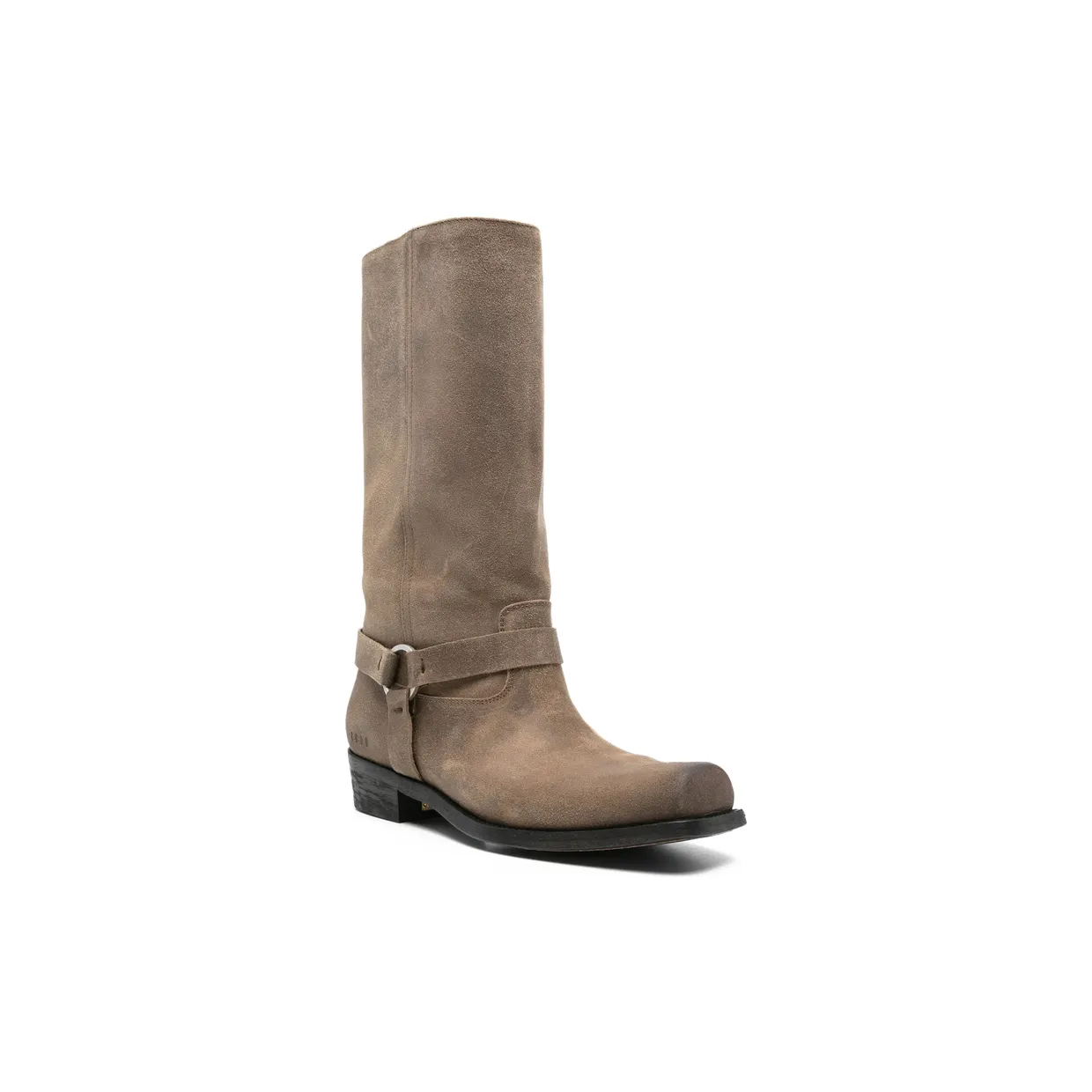 Golden Goose Buckle-strap Suede Biker “Brown” (GMF01057 F008237 15693) (4)