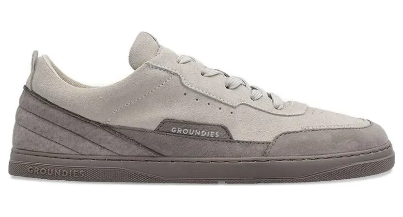 GROUNDIES Geperforeerde sneakers met vlakken – Beige (GND170260)