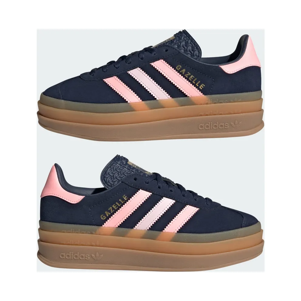 adidas Gazelle Bold Night Indigo Glow Pink Gold Metallic (JR5951)