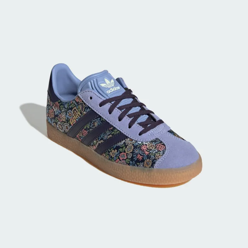 Adidas Gazelle x Liberty London Kids Blue / multicolor / Gum (JH5207)
