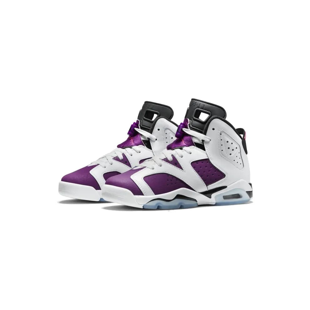 Jordan 6 Retro Grape (GS) White/Vivid Pink-Bright Grp-Black (543390-127)