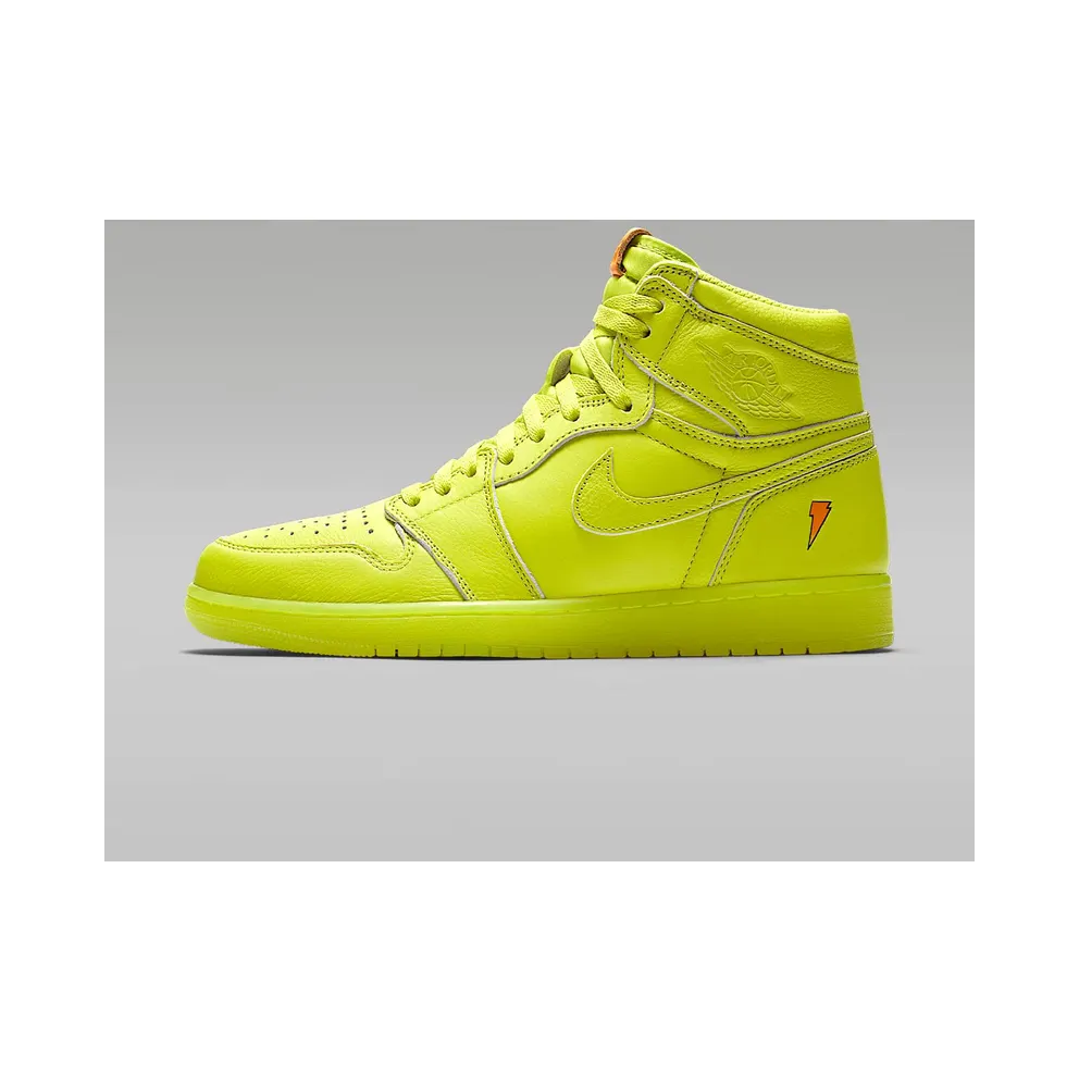 Air Jordan Nike AJ I 1 Retro High Gatorade Cyber Yellow (AJ5997-345)
