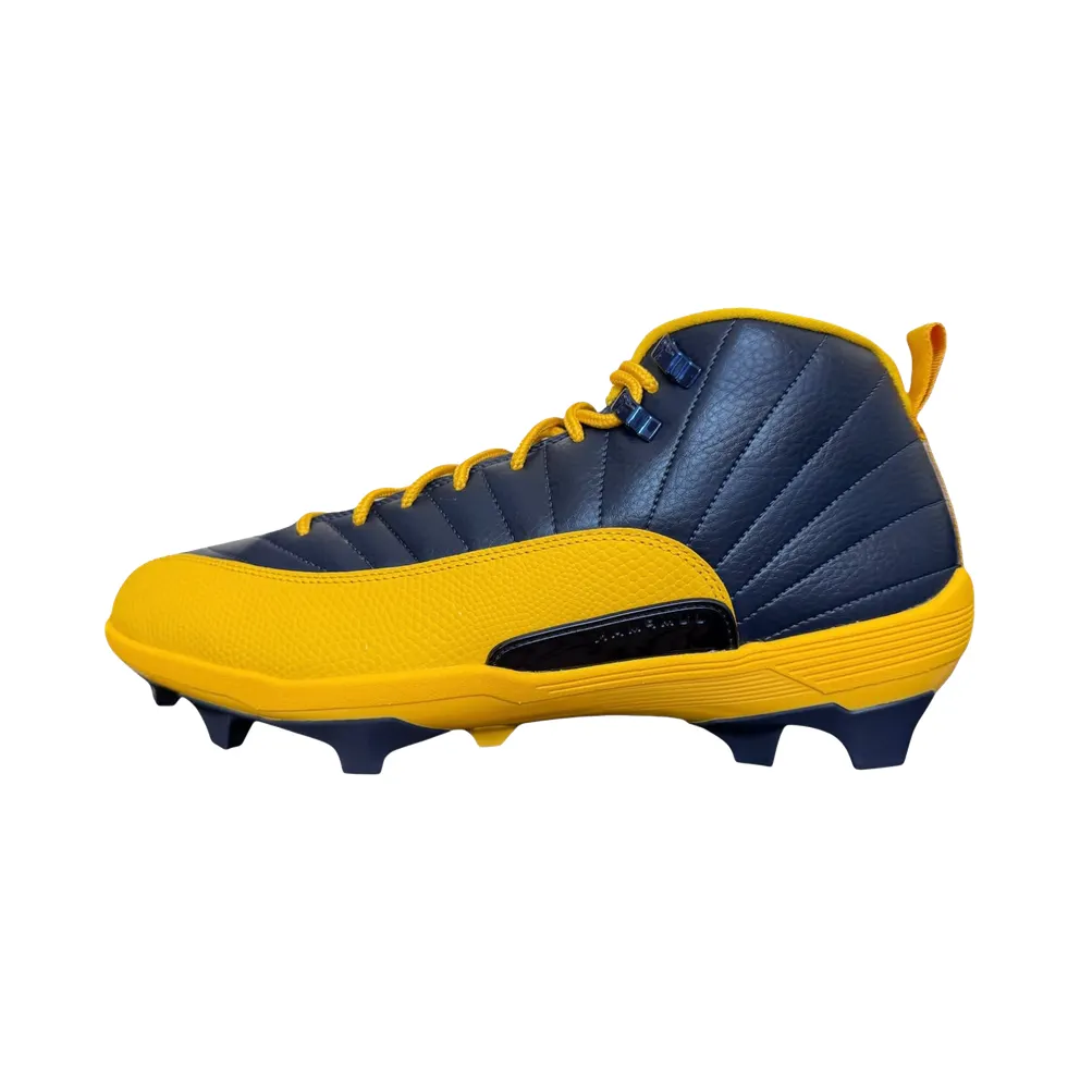 Air Jordan 12 Savage 3 PE Cleats “University of Michigan” (FJ6219-407)