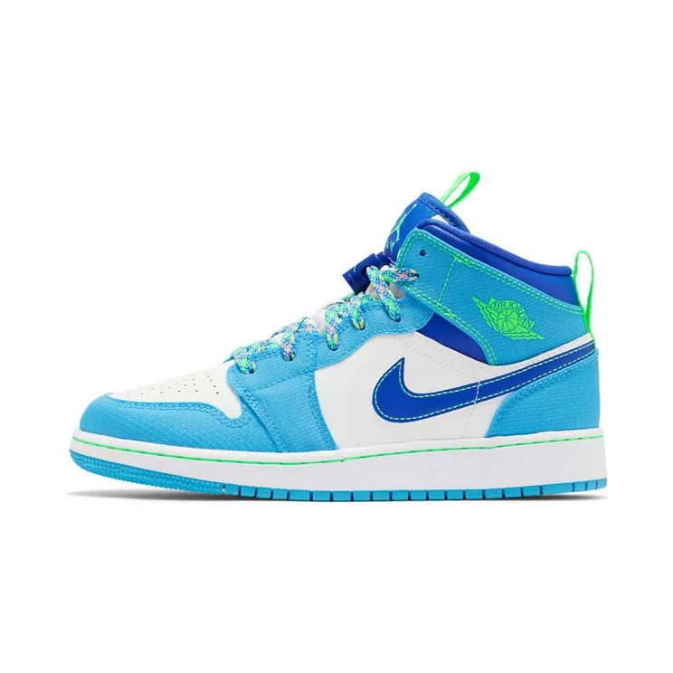Jordan 1 Mid Sprite Blue (GS) (DA8010-400)