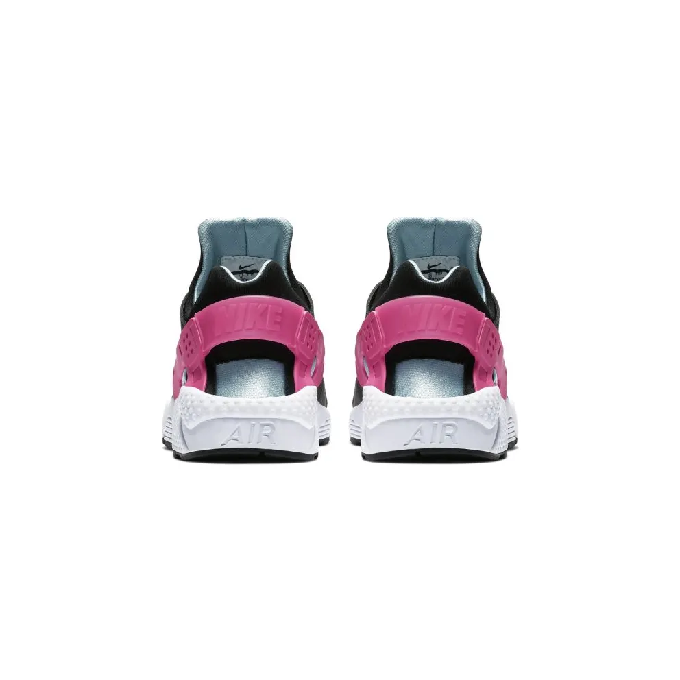 Nike Air Huarache Run Black Laser Fuchsia Blue Gale Black/Laser Fuchsia-Blue Gale-White (BV2528-001)
