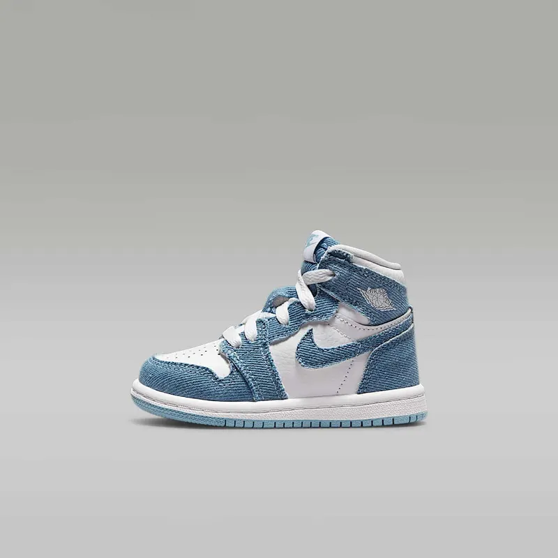 Jordan 1 Retro High OG TD Denim “White / Chile Red / Boarder Blue” (CU0450-104)
