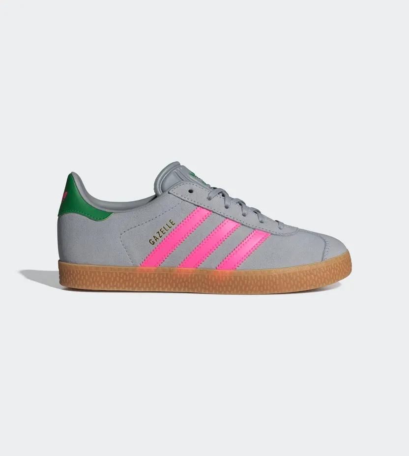 Adidas Gazelle Halo Silver / Lucid Pink / Green (IH6467)