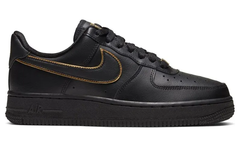 Nike Air Force 1 Low Black Gold Swoosh (AO2132-005)