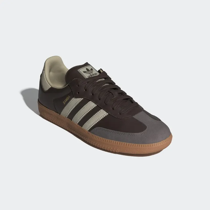 Adidas Samba OG Brown / Putty Grey / Gold Metallic (ID1481)