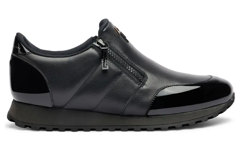 Giuseppe Zanotti Ilde Run Sneakers mit doppeltem Reißverschluss – Schwarz (IU10058K19)