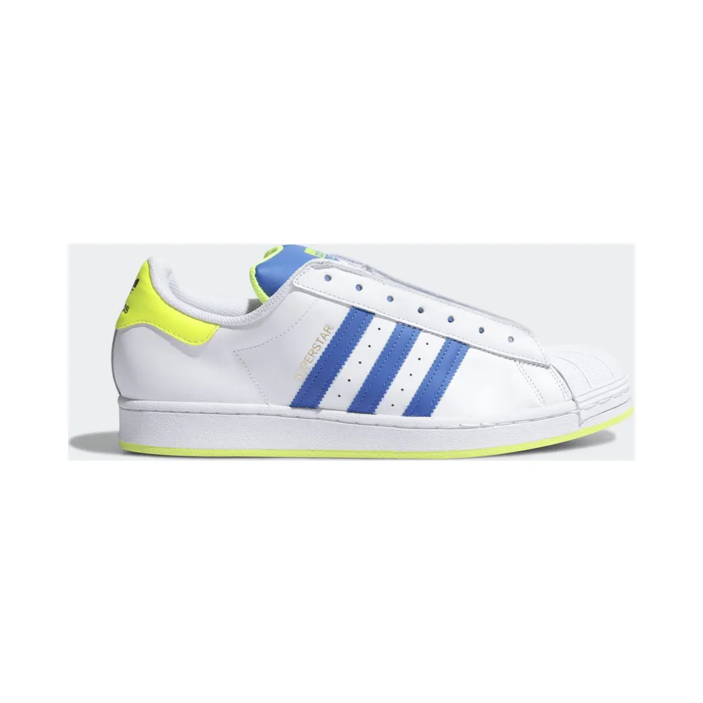 adidas Superstar Laceless White Blue Solar Yellow (FV3020)