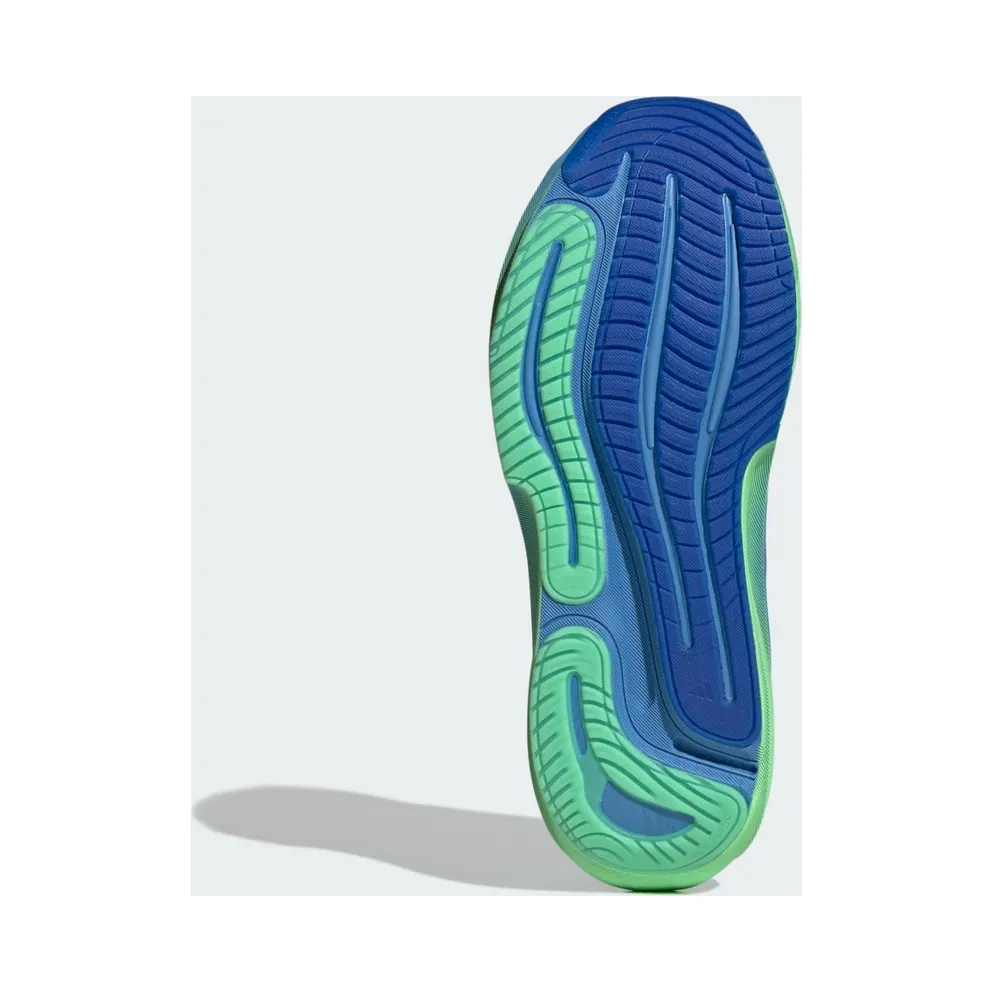 Adidas SUPERNOVA SOLUTION 3 Running Shoes Lucky Blue / Silver Metallic / Lime Burst (JR7399)