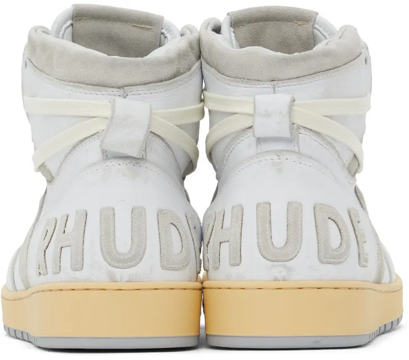 Rhude White & Grey Rhecess Hi (RHFW21FO24039554)