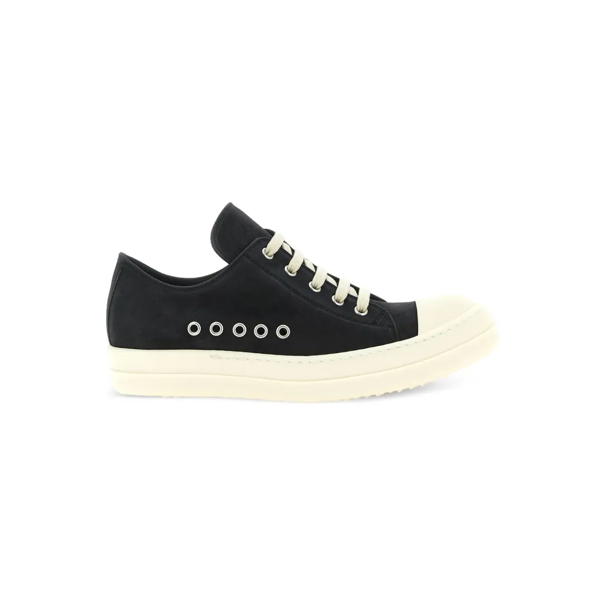Rick Owens Extreme Low Sneaks “Black” (RP01F6896LCNW)