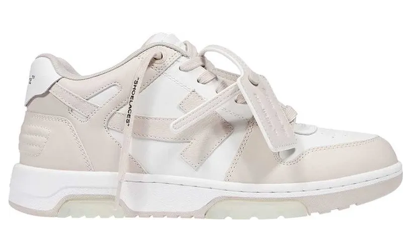 Off-White Out Of Office Calf Leather White Beige (OMIA189C99-LEA007-0161)