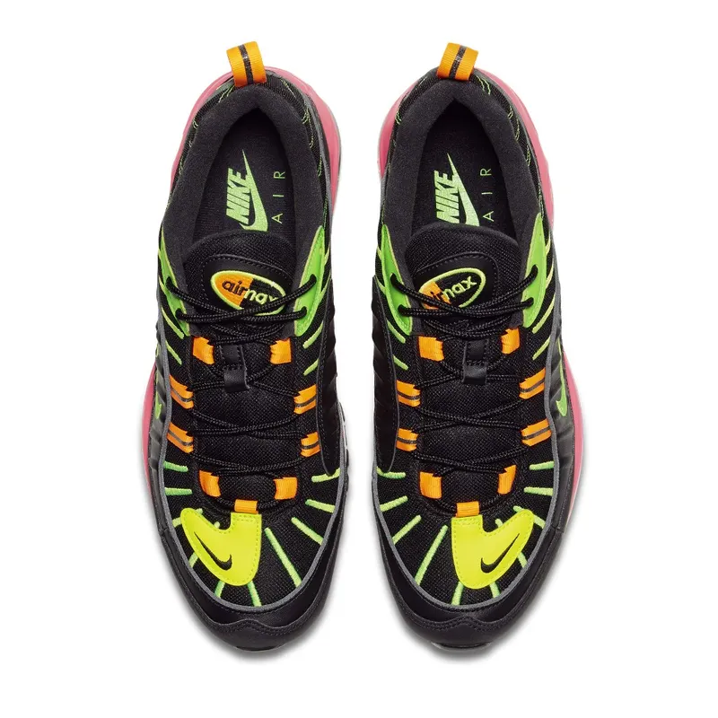 Nike Air Max 98 Tokyo Neon Black/Green Strike-Racer Pink-Volt (CI2291-083)