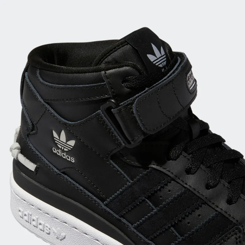 Adidas Forum Mid Core Black / Cloud White / Acid Orange (GY8183)