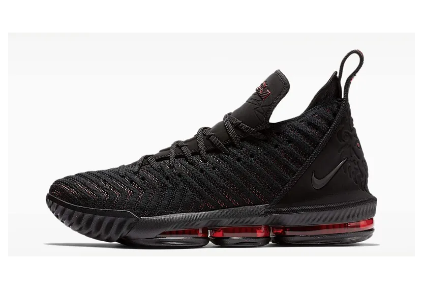 Nike LeBron 16 Fresh Bred “Black / University Red” (AO2588-002)