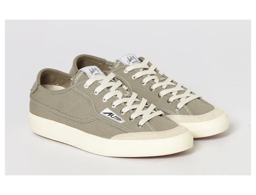 Autry Windscape Sneakers in Cotton Canvas Green (SCLMCU03)
