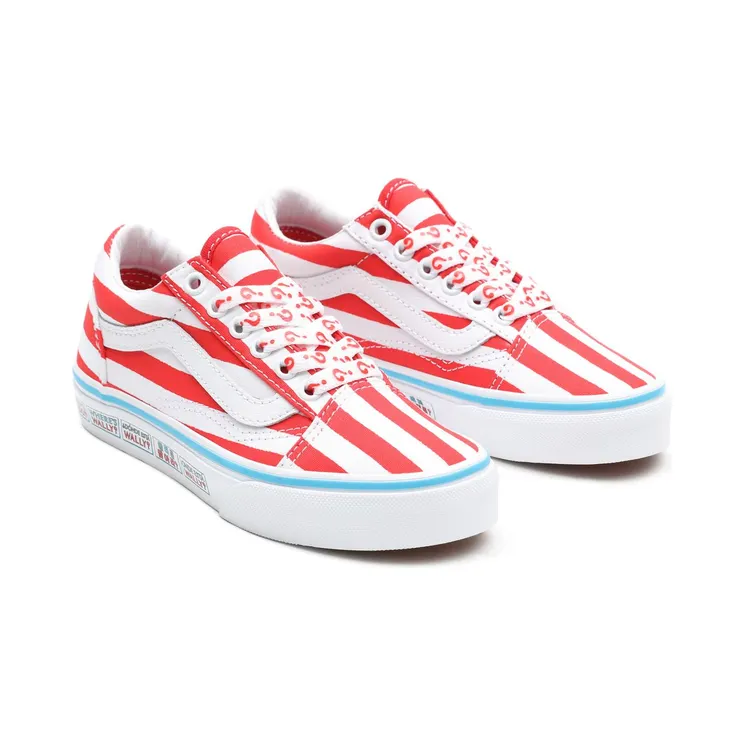 VANS Vans X Waar Is Wally? Old Skool Kinderschoenen (Rood)