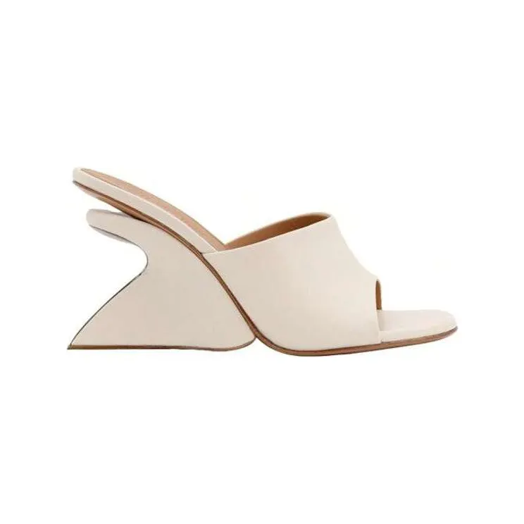 OFF-WHITE Jug Wedge Mule White (OWIJ042S24LEA0010303)