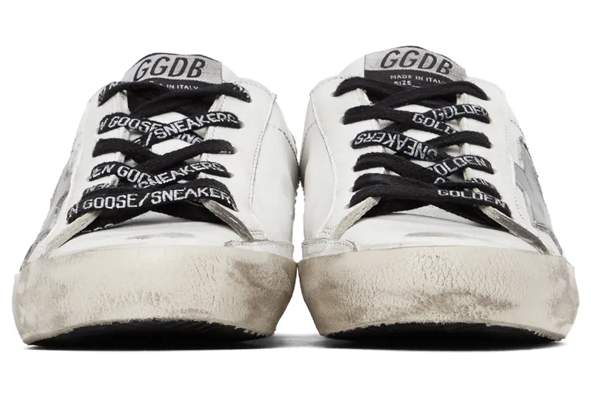 Golden Goose White & Silver Super-Star Classic Sneakers (GWF00102.F003020.10268) (2)