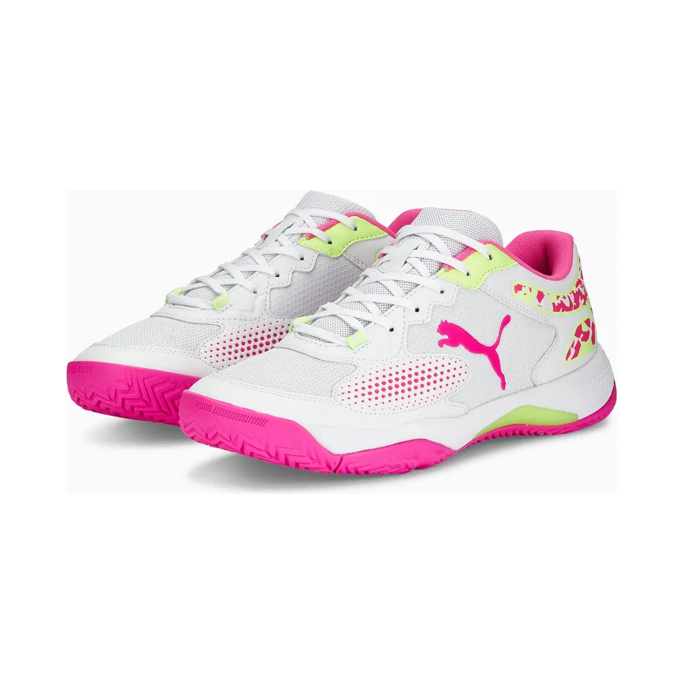 Puma Solarcourt RCT Padel Shoes White/Yellow (107296-03)