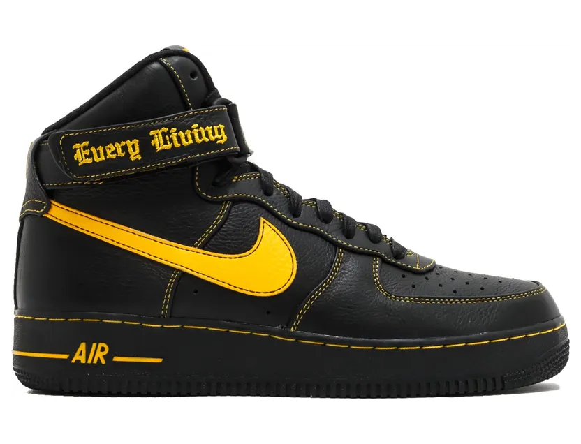 Nike Air Force 1 High Vlone Black University Gold