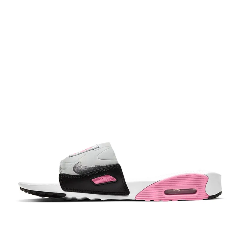 Nike Air Max 90 Slide White Rose Cool Grey (W) White/Rose-Pure Platinum-Cool Grey (CT5241-100)