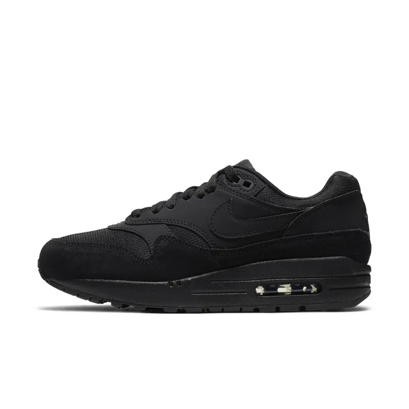 Nike Womens Air Max 1 ‘Triple Black’ (2019) (319986-045)