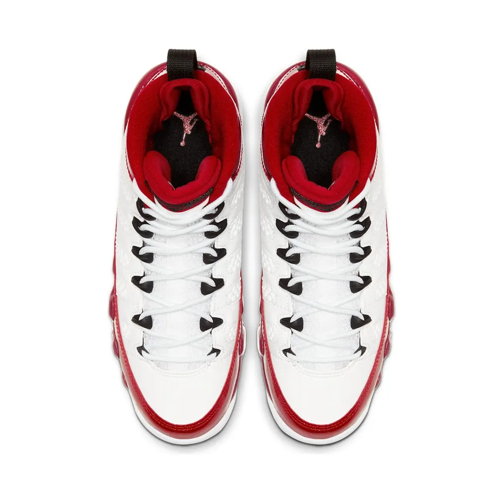 Jordan 9 Retro White Gym Red (GS) White/Black-Gym Red (302359-160)