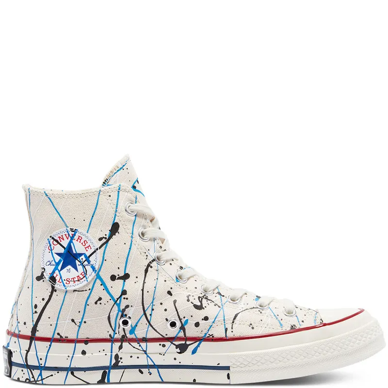 Converse Archive Paint Splatter Chuck 70 High Top Egret/digital Blue/egret (170802C)