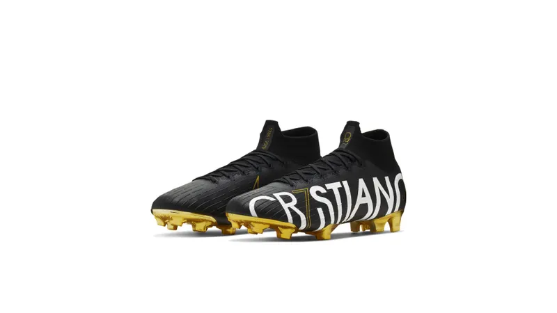 Nike  Mercurial Superfly 6 Elite CR7 FG Cristiano Ronaldo Black Gold Black/Vivid Gold (CJ7902-007)