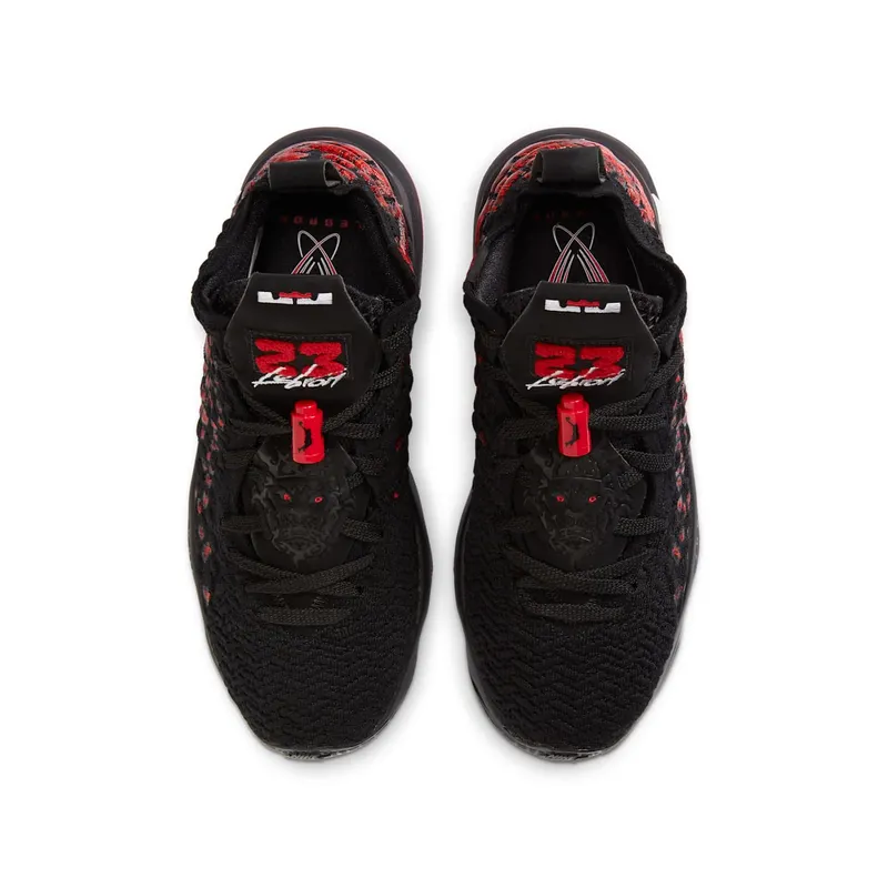 Nike LeBron 17 Infrared (GS) Black/White-University Red (BQ5594-006)