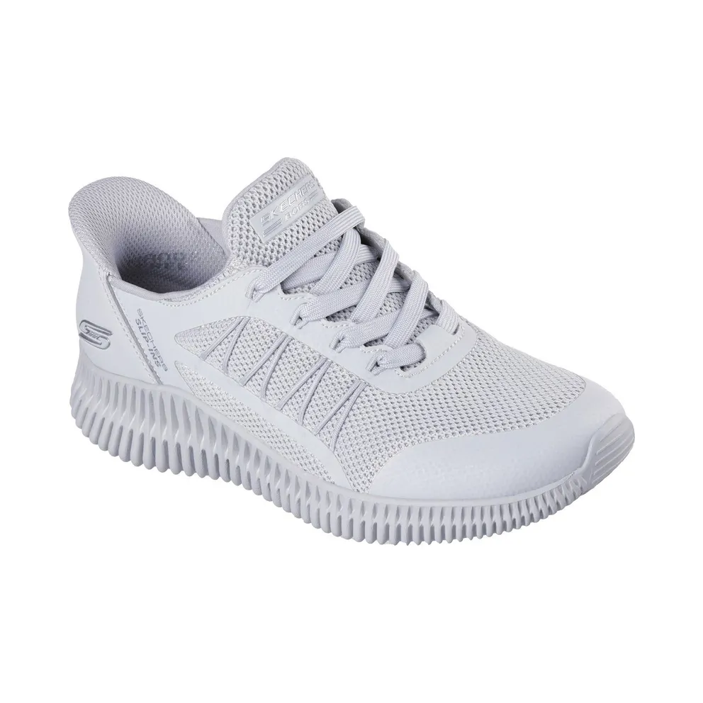 Skechers Slip-ins: Bobs Geo Lite “Divine Pace Sneaker Light Grey” (117413LTGY)
