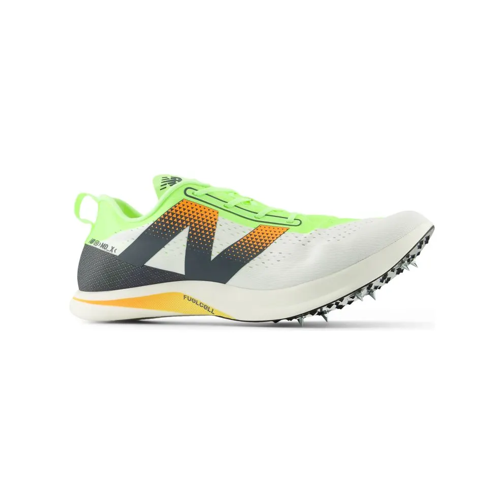 New Balance FuelCell SuperComp MDXv3 White Bleached Lime Glo Hot Mango (UMDELRSF)
