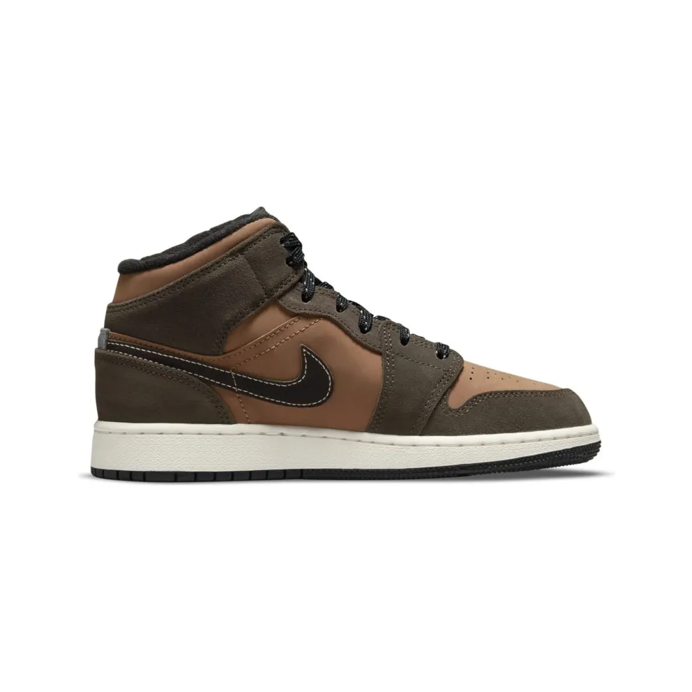 Jordan 1 Mid SE Dark Chocolate (GS) (DC7248-200)