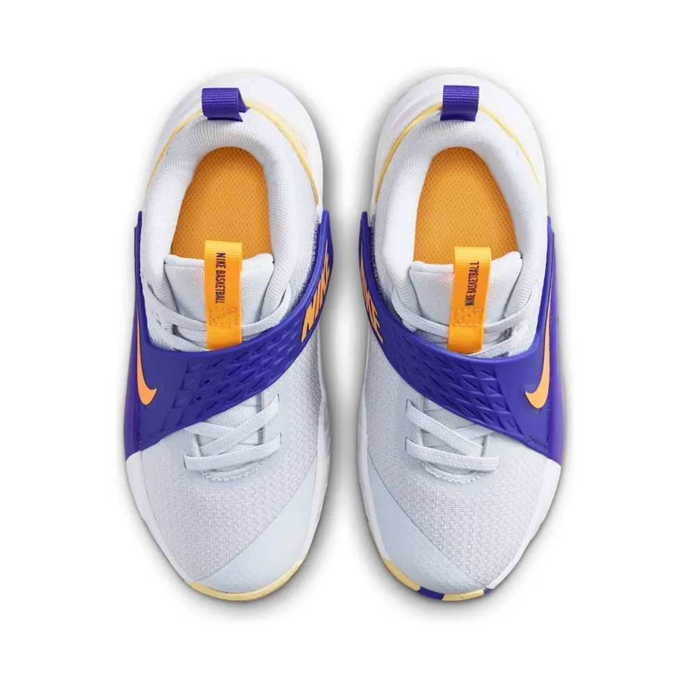 Nike Team Hustle D 12 Football Grey Lapis Laser Orange (HF6280-020)