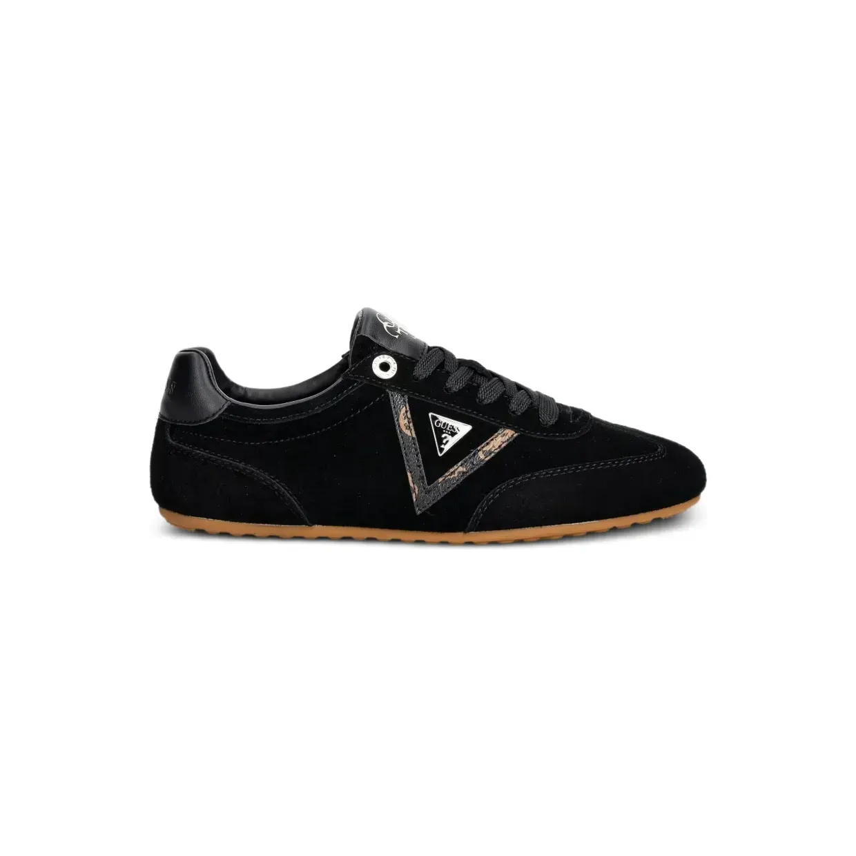 Guess Usa suede logo-patch “Black” (FLTRELSUE12)