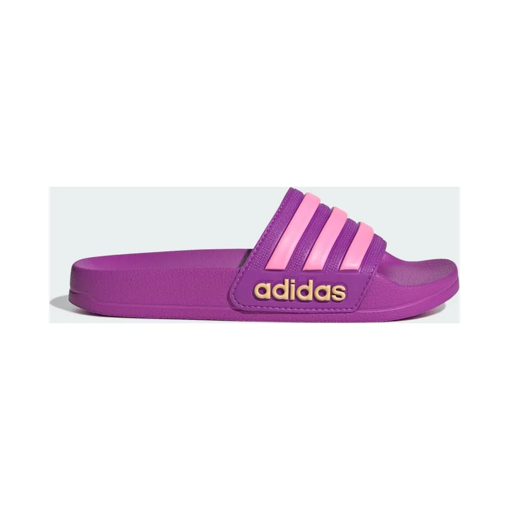 Adidas ADILETTE SHOWER Slides Purple Burst / Bliss Pink / Semi Ice Tangerine (JS2525)