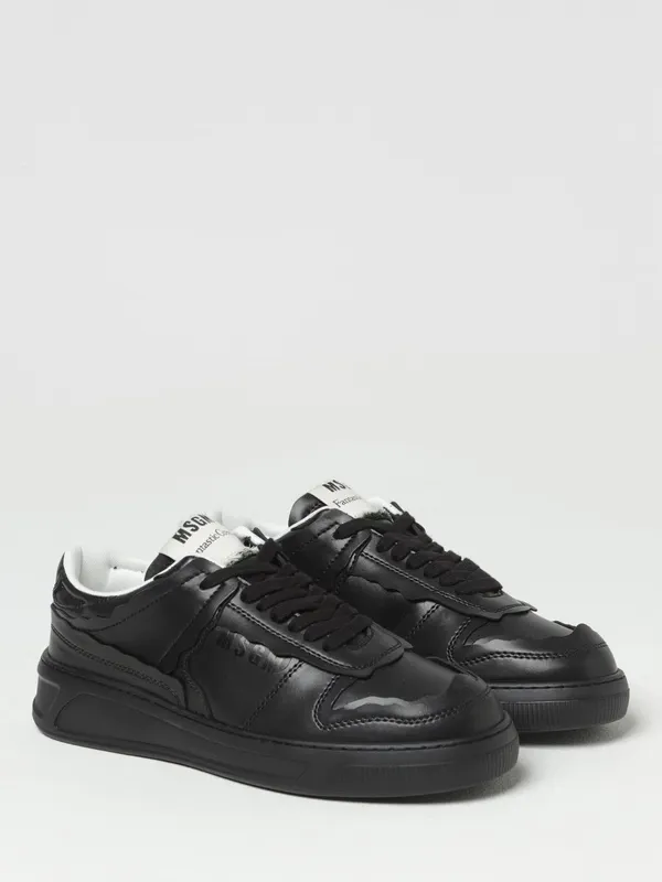 Msgm Fantastic Green sneakers in recycled synthetic leather Black (3540MS17282399)